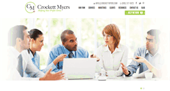 Desktop Screenshot of crockettmyers.com